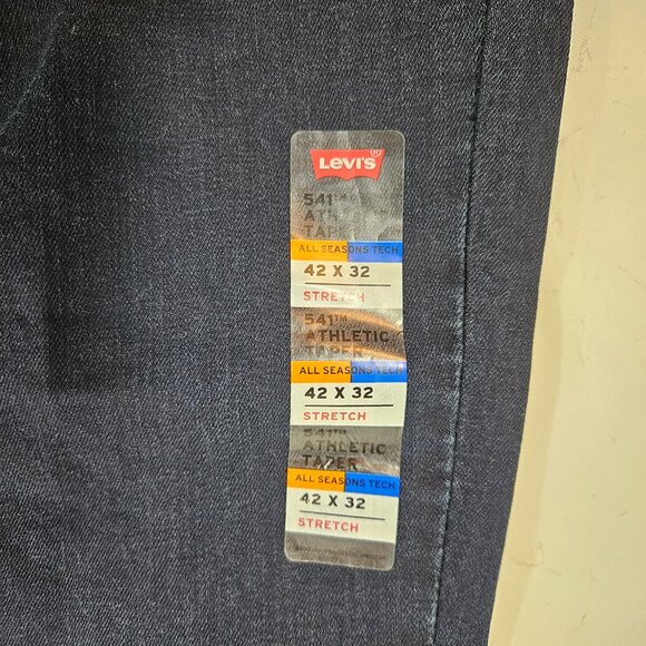 Levi's 541 Athletic Taper Blue Jeans Men Size 42 x 32 All Seasons Tech - Picture 8 of 10